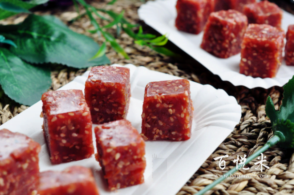 教你做山楂芝麻糕，酸甜香軟，無色素無淀粉，好吃又開胃